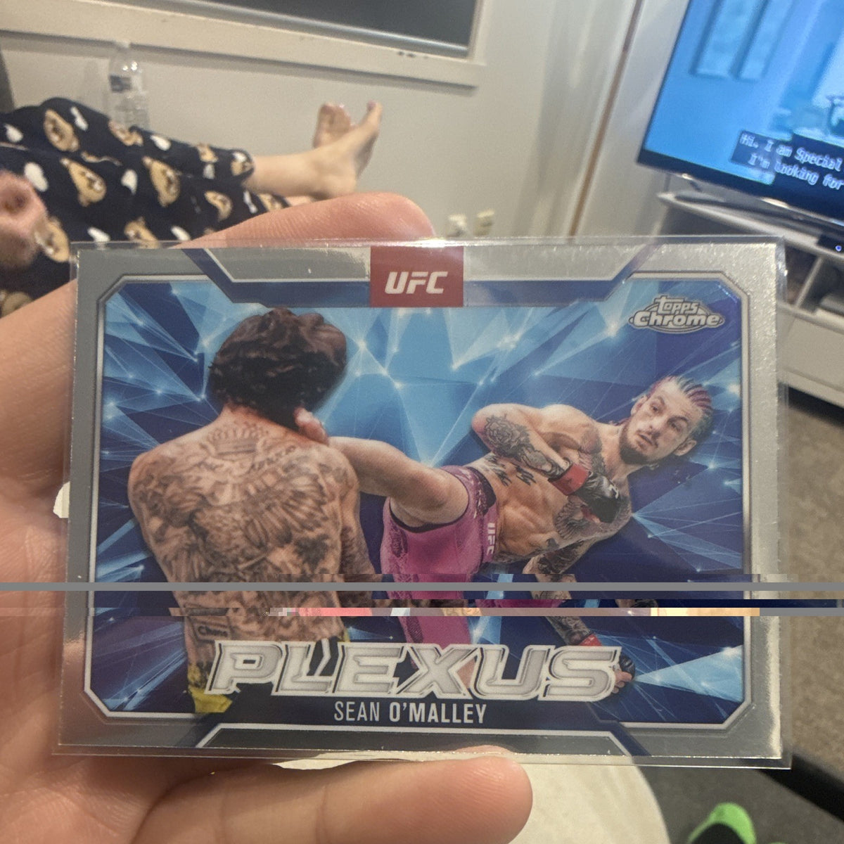 Sean O'Malley Plexus Insert PLX 5 2025 Topps UFC Chrome MMA Trading Card0