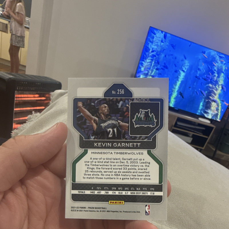 Panini Prizm Basketball 2021 22 Kevin Garnett Base Set #256 Timberwolves1