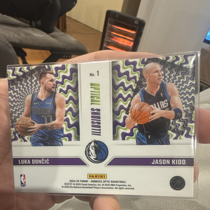 Panini Donruss Optic Optical Snowswish Luka Dončić/Jason Kidd No. 11