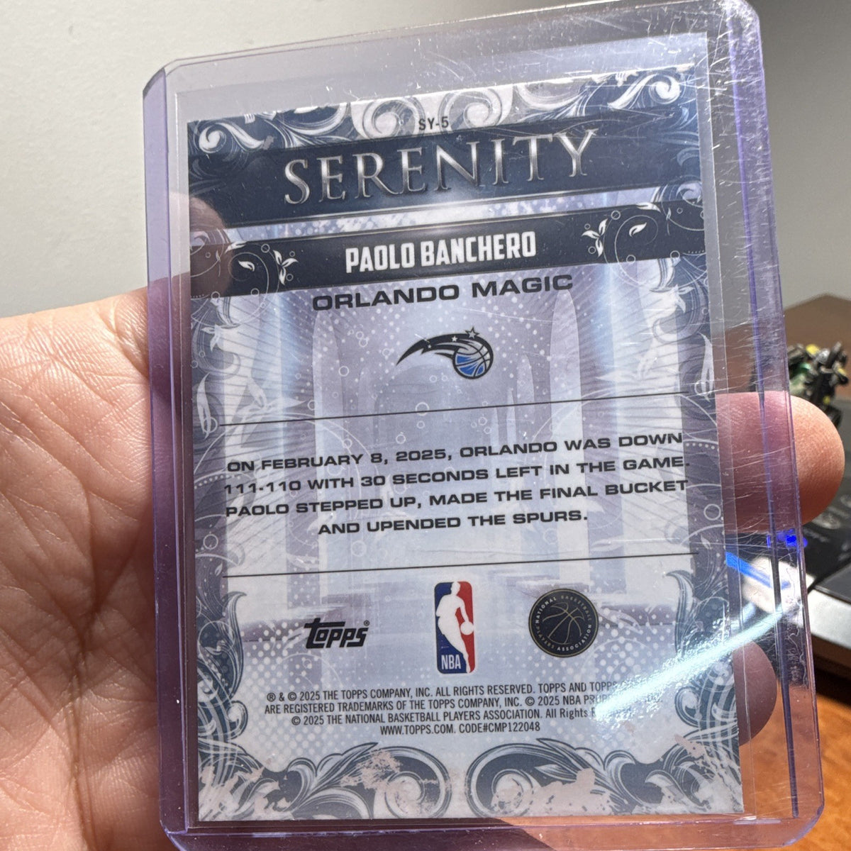 Topps Chrome Serenity SY-5 Paolo Banchero Insert Orlando Magic 20251