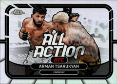 Arman Tsarukyan All Action Refractor AA 23 Topps Chrome UFC   NM0