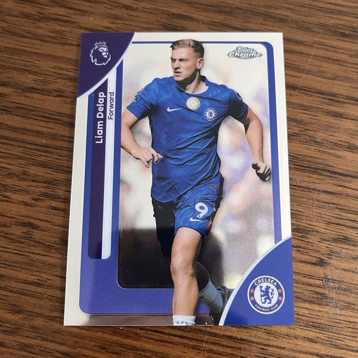 Topps Chrome Premier League Liam Delap Chelsea #62 2026 Chrome0