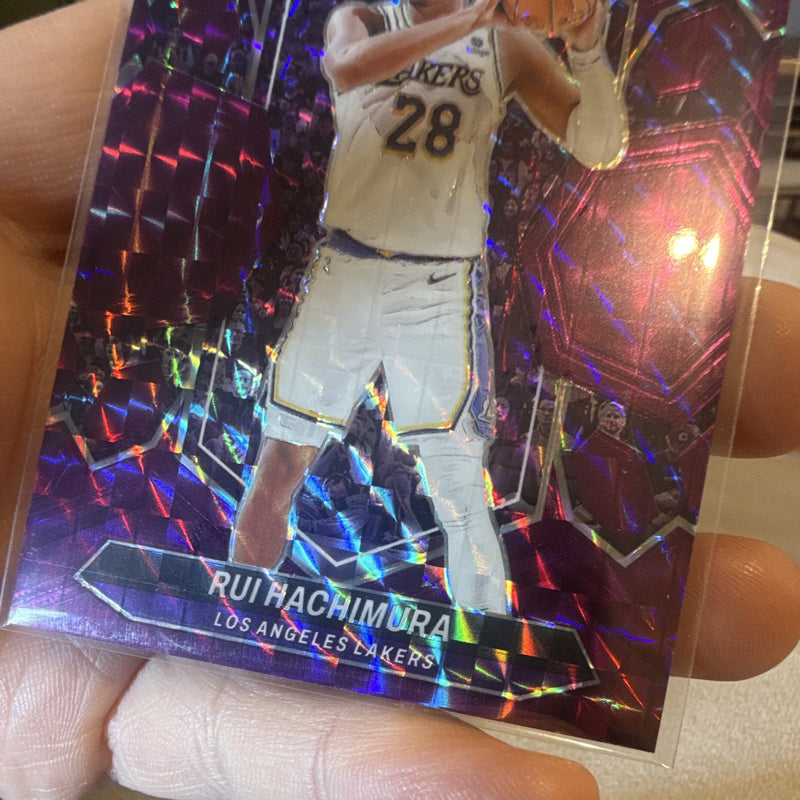 2023 24 Panini Mosaic Rui Hachimura Purple Prizm 45/99 Lakers #983