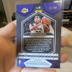 2023 24 Panini Mosaic Rui Hachimura Purple Prizm 45/99 Lakers #981
