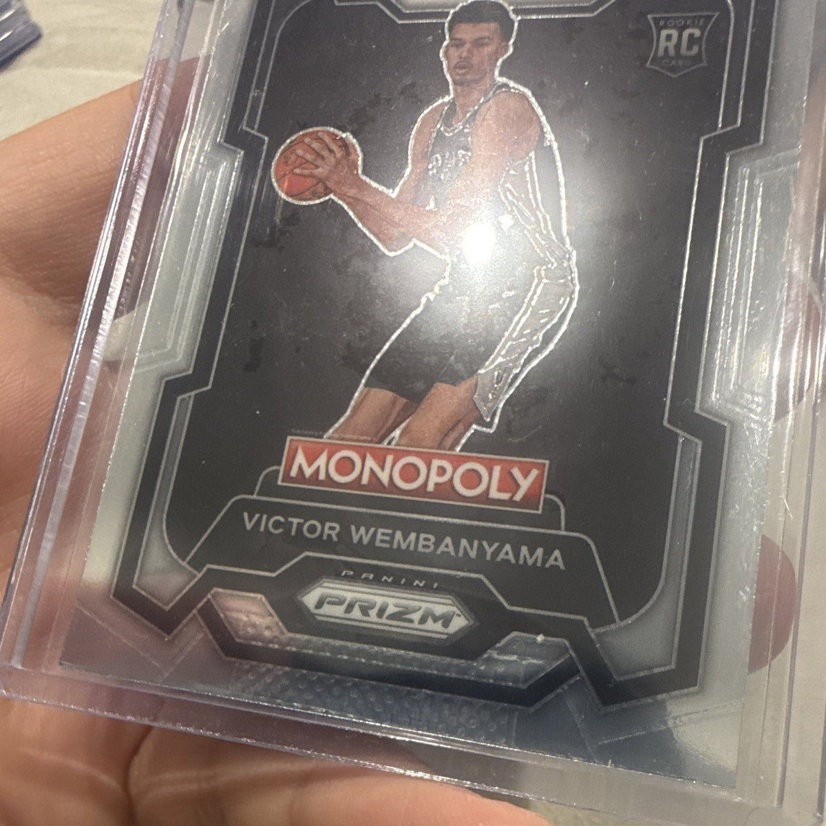 Panini Prizm Basketball 2023 24 Victor Wembanyama Rookie Monopoly 81 Spurs3