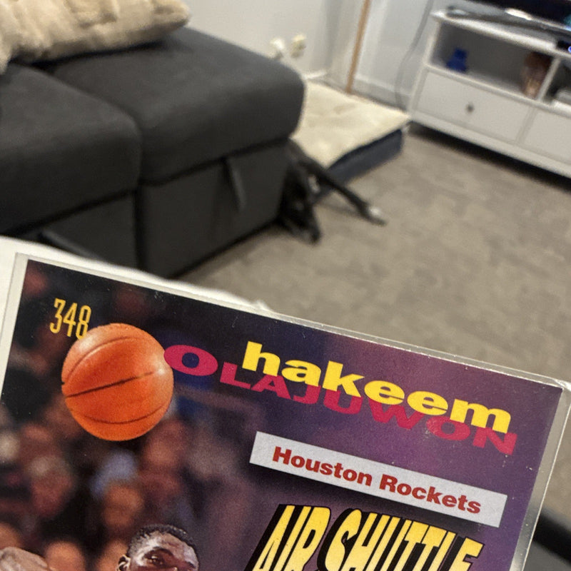 Topps Frequent Flyers Topps Stadium Club 1993 94 Hakeem Olajuwon #3482