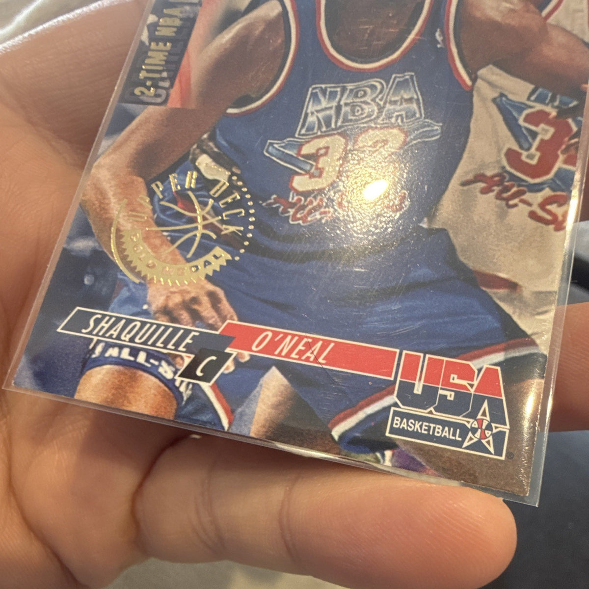Upper Deck 1994 USA Basketball Shaquille O'Neal 2 Time All Star #51 GOLD MEDAL4
