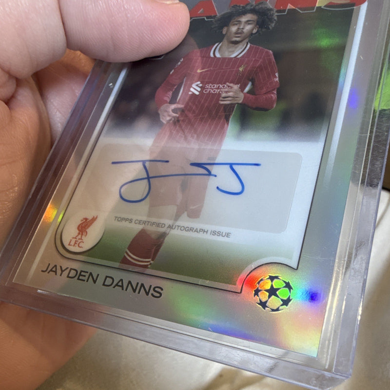 Topps Chrome UEFA Club Competitions 2024/25 Jayden Danns Auto RC CA JD2