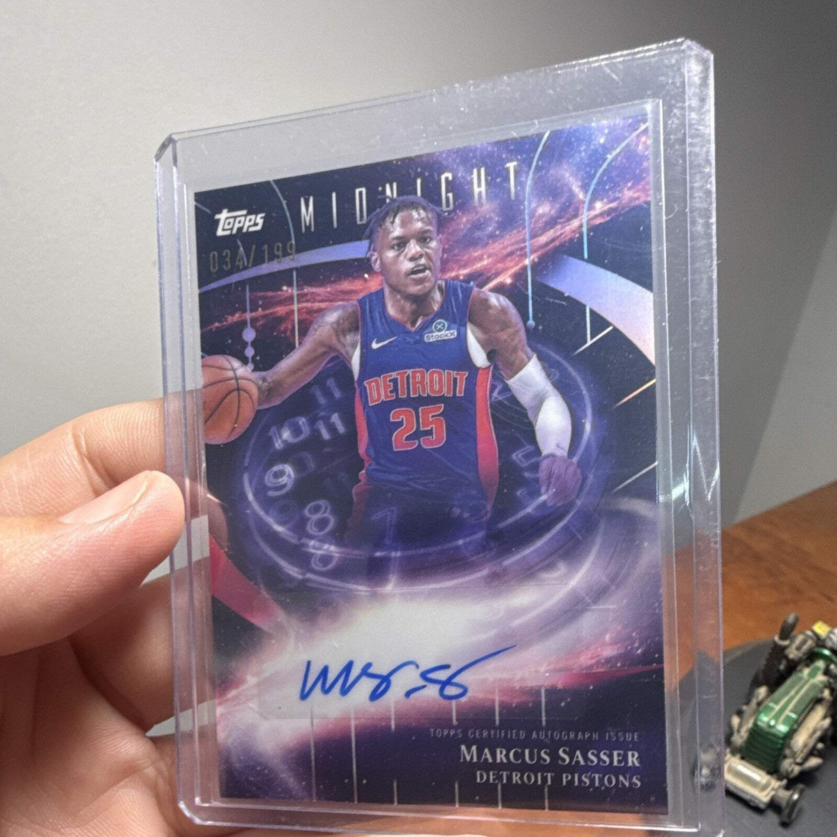 Topps Midnight Stroke of Midnight Marcus Sasser Auto 034/199 SM MS 20250