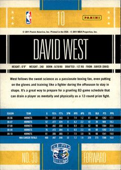 David West Base Panini Classics 10 NM1