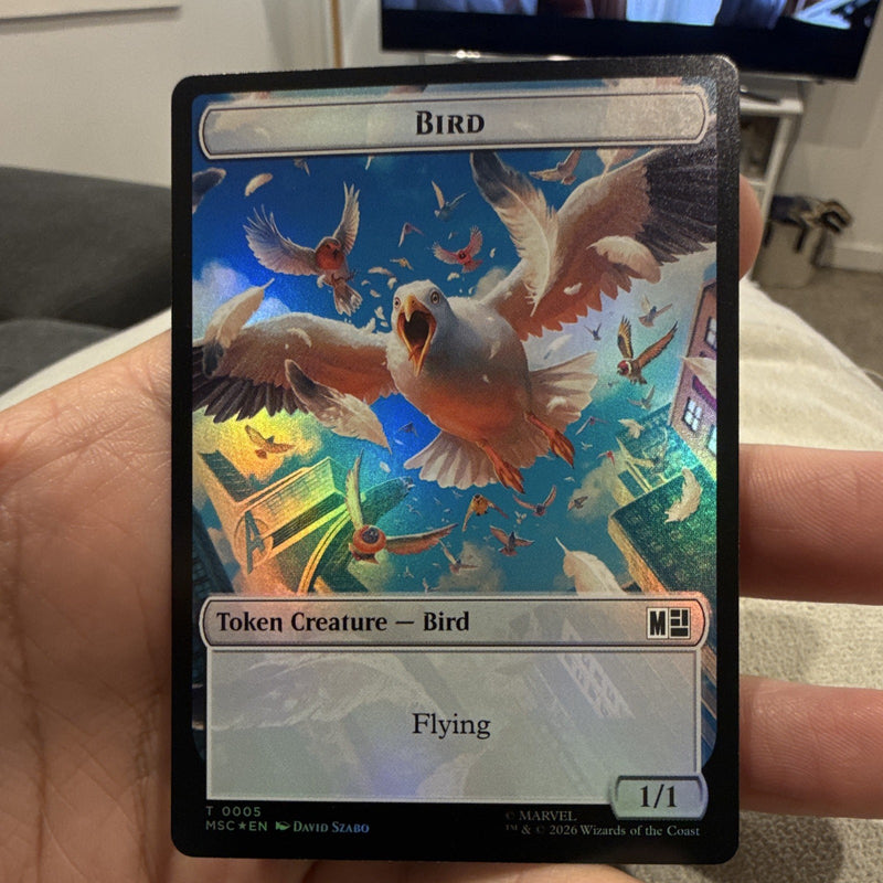 Magic: The Gathering Marvel Foil Token Creatures Rhino / Bird1