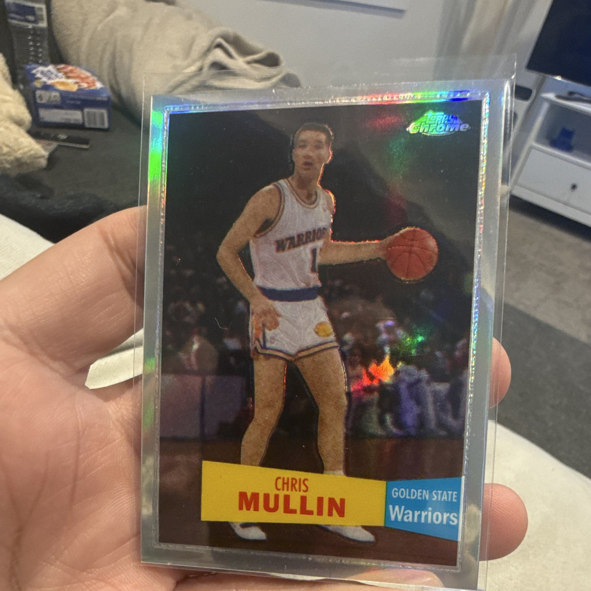 Topps Chrome Chris Mullin Golden State Warriors Refractor #82 744/9990