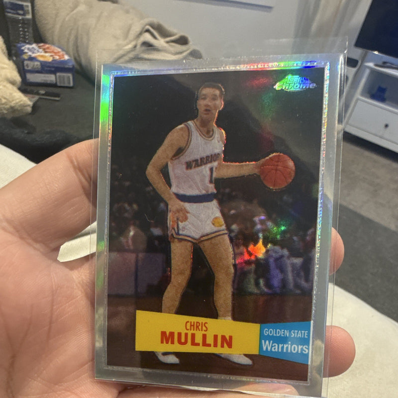 Topps Chrome Chris Mullin Golden State Warriors Refractor #82 744/9990