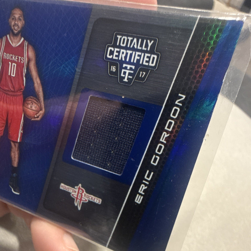 Panini 2016 17 Totally Certified Eric Gordon Jersey Patch 96/99 Rockets #123