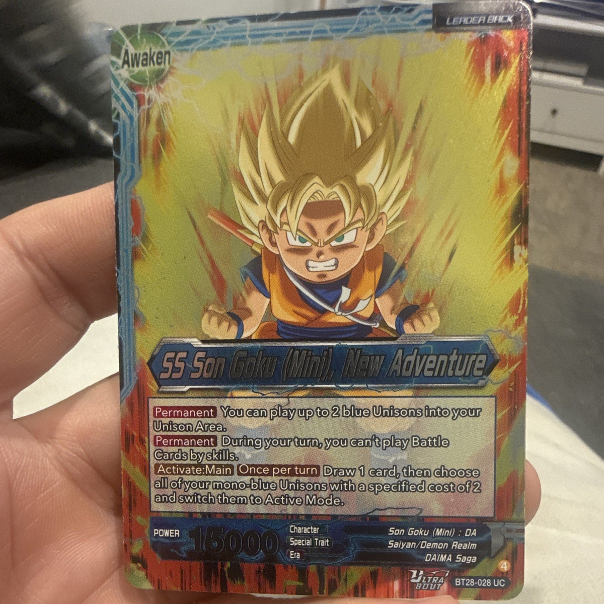 Bandai Dragon Ball Super CCG Son Goku (Mini) / SS Son Goku Holo BT28-0281