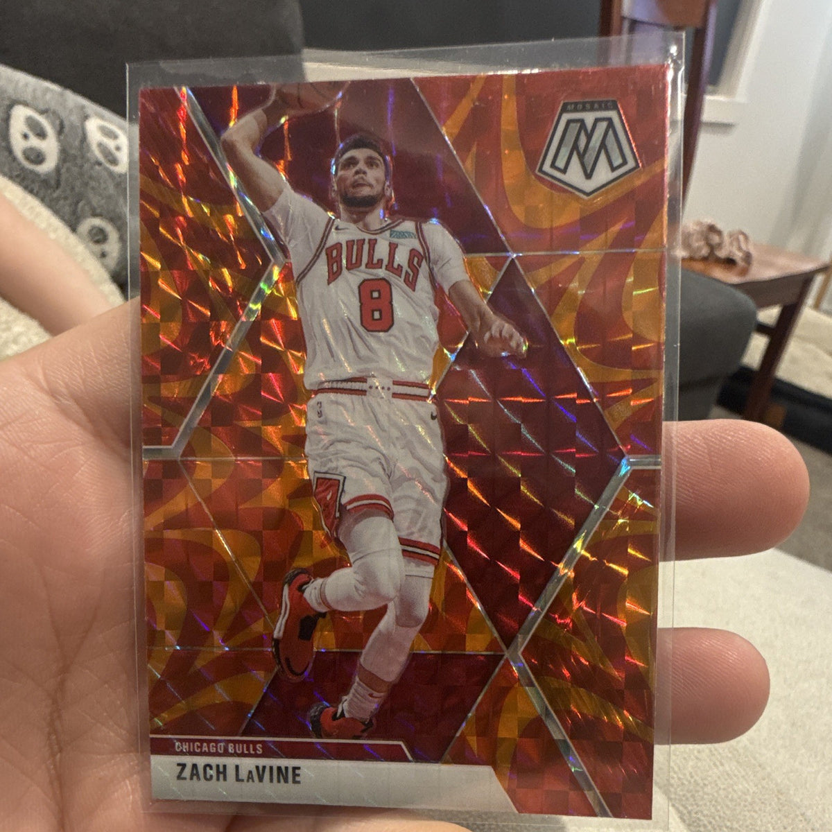 Panini Mosaic 2019 20 Basketball Zach LaVine Prizm 87 Chicago Bulls Card0