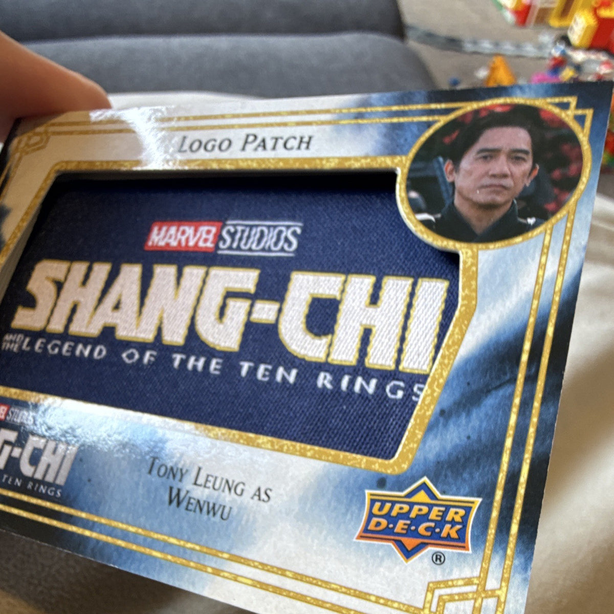 Upper Deck Shang-Chi Legend Ten Rings Logo Patch Insert SCP-1 Wenwu Tony Leung4