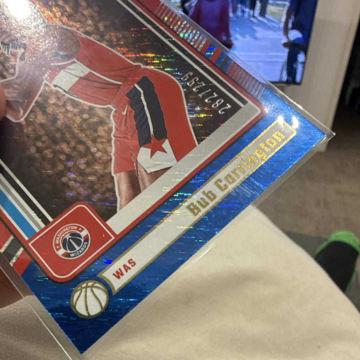2024 25 Panini Donruss Bub Carrington Rated Rookie #220 Wizards /2994