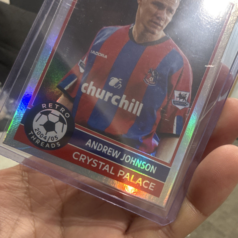 Topps Premier League Retro Threads 2004/05 Andrew Johnson Crystal Palace 3882