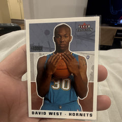 Fleer Tradition David West Rookie 2003 04 New Orleans Hornets #2780