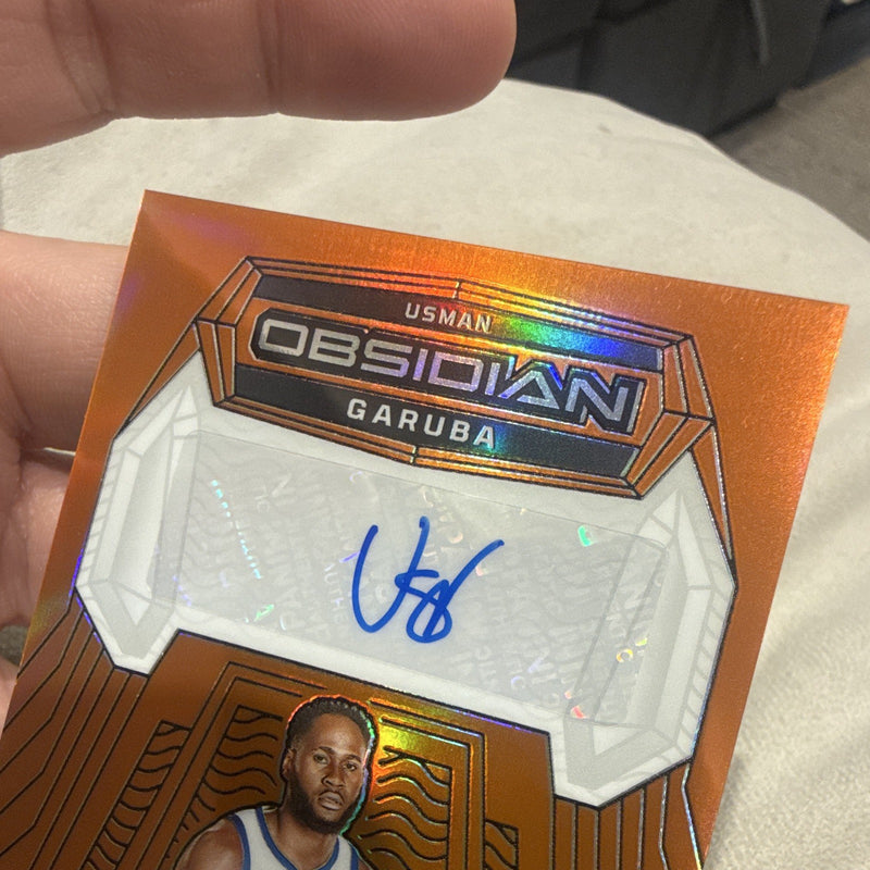 Panini Usman Garuba Volcanic Autographs Obsidian VS-GAB Auto 20/753