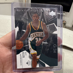 Upper Deck Black Diamond Ray Allen Insert Seattle SuperSonics 2003 G 340
