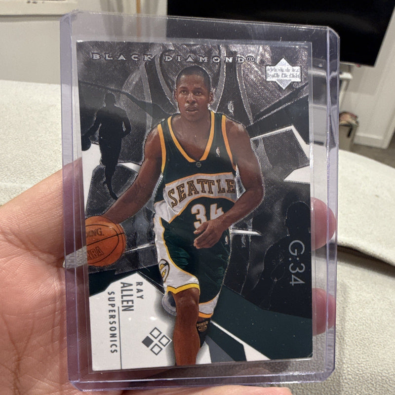 Upper Deck Black Diamond Ray Allen Insert Seattle SuperSonics 2003 G 340