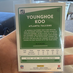 2020 Panini Donruss Football Younghoe Koo Rookie Atlanta Falcons #321