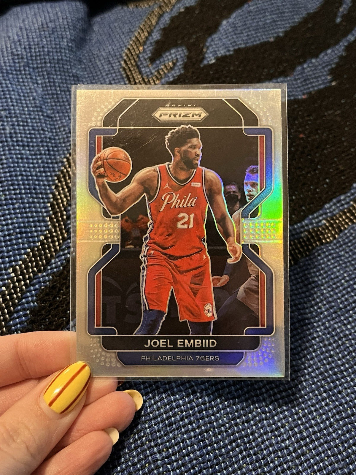 Panini Prizm 2021 22 Joel Embiid Base Set Philadelphia 76ers #1760