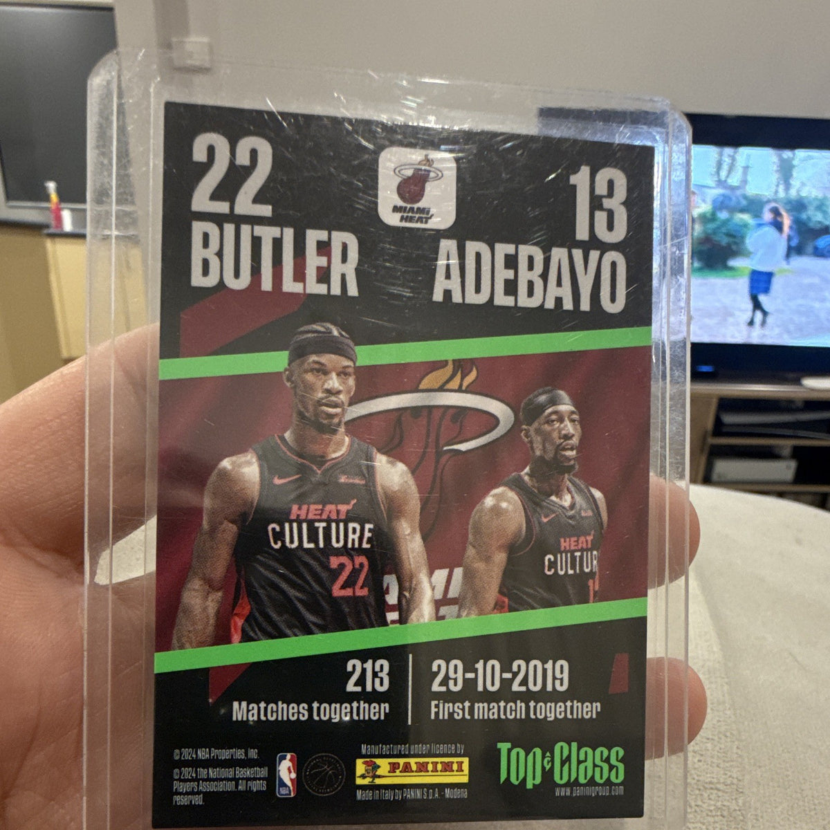 Panini Top Class Synergy Insert 2024 #221 Jimmy Butler Bam Adebayo Heat1