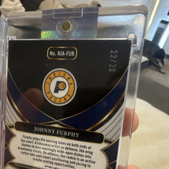 Panini Select 2024-25 Johnny Furphy Pacers Rookie Patch Auto RJA-FUR 22/305