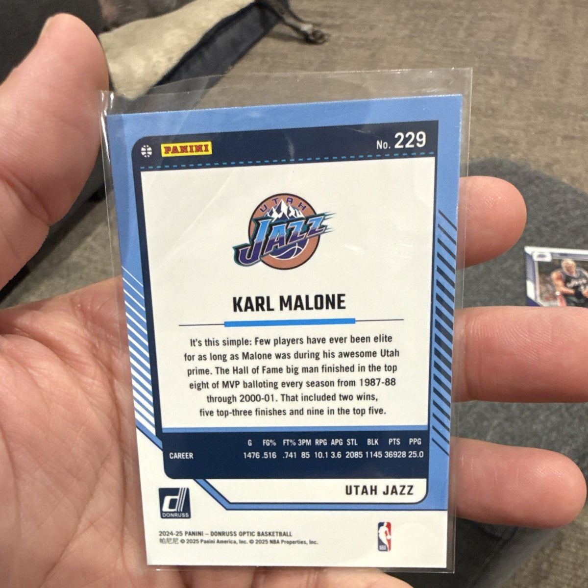 Panini Donruss Optic Legends Karl Malone Utah Jazz #229 2024 251