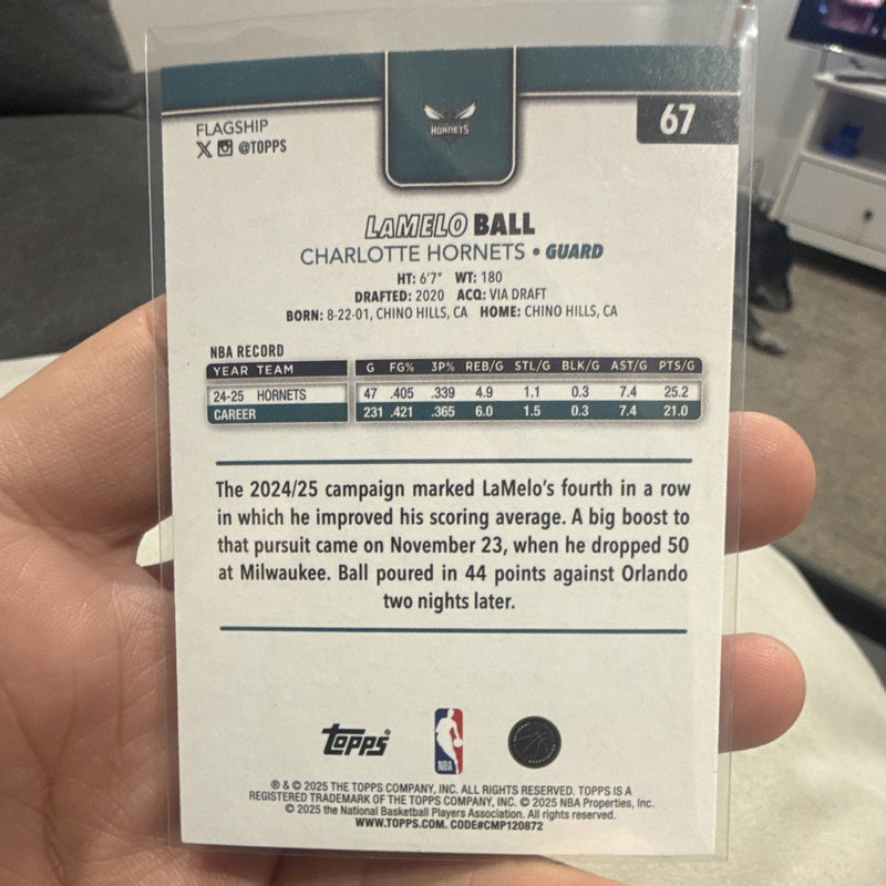 Topps Chrome LaMelo Ball Base Set 2024 25 Charlotte Hornets #671