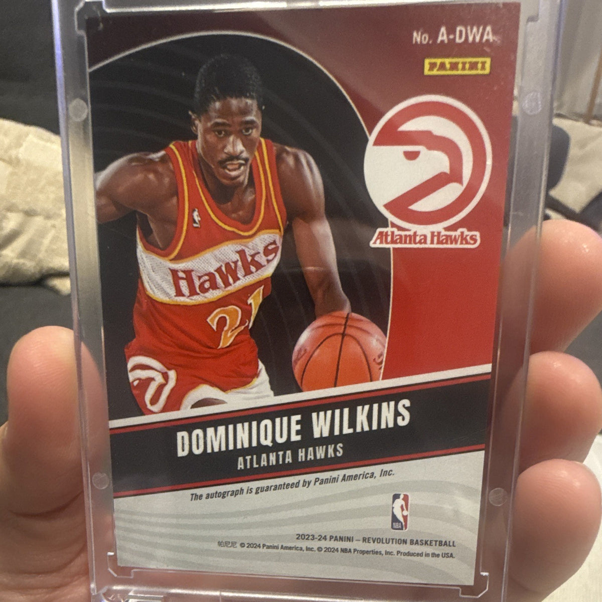 Panini 2023 24 Revolution Basketball Dominique Wilkins Hawks Auto Insert A DWA1