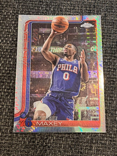 Topps Chrome Tyrese Maxey Parallel/Variety Philadelphia 76ers 185 2024 251