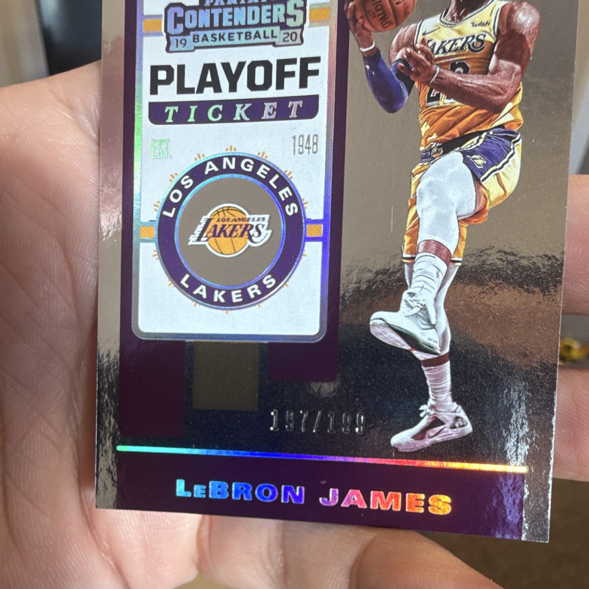 Panini Contenders 2019-20 LeBron James Lakers Playoff Ticket #70 /1992