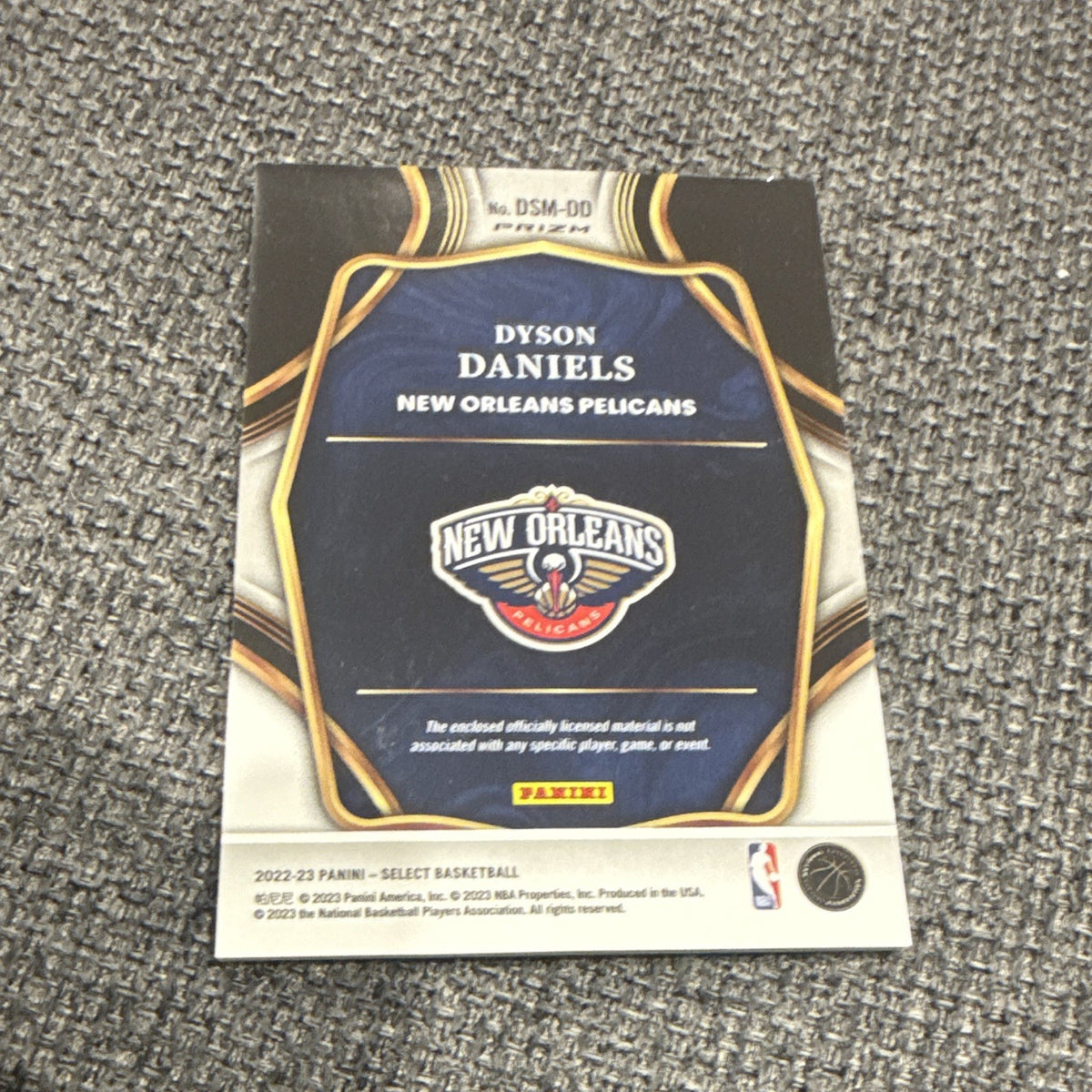 Panini Dyson Daniels Prizm Draft Selections 2022-23 Select DSM-DD RC Patch2