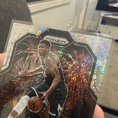 Panini Prizm 2022 23 Fireworks #13 Giannis Antetokounmpo Bucks Insert2