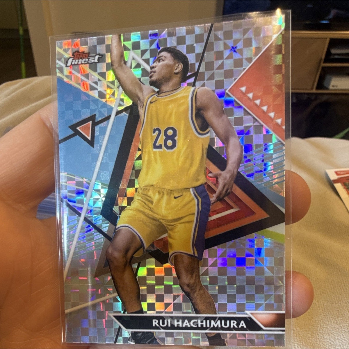 Rui Hachimura Performance Topps Finest Basketball   Lakers #114 Hologram0
