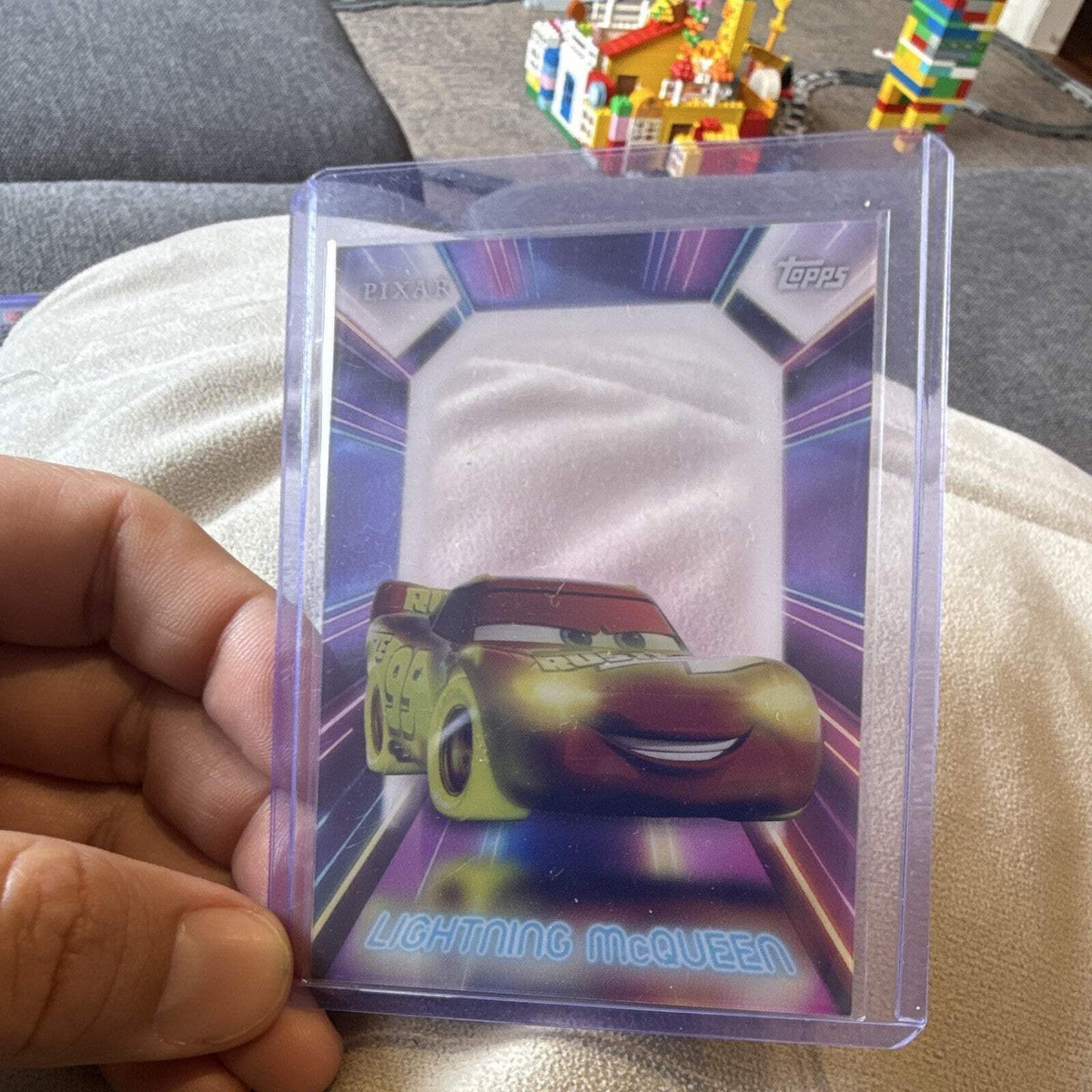 Topps 2026 Disney Neon Lightning McQueen Illuminated Neon Lights Insert NPL 130