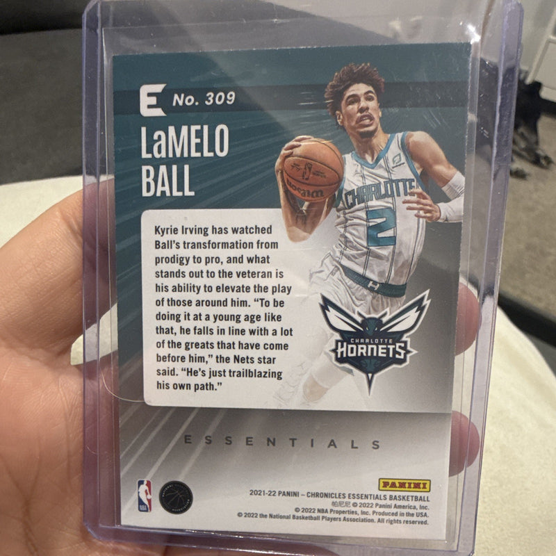 Panini LaMelo Ball Essentials Hologram 2021 22 Chronicles #309 Charlotte Hornets1