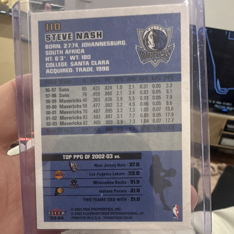 Fleer Tradition 2003 04 Steve Nash Base Set #13 Dallas Mavericks1