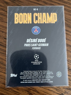 Topps Désiré Doué Born Champ Insert BC 9 UEFA Champions League PSG2