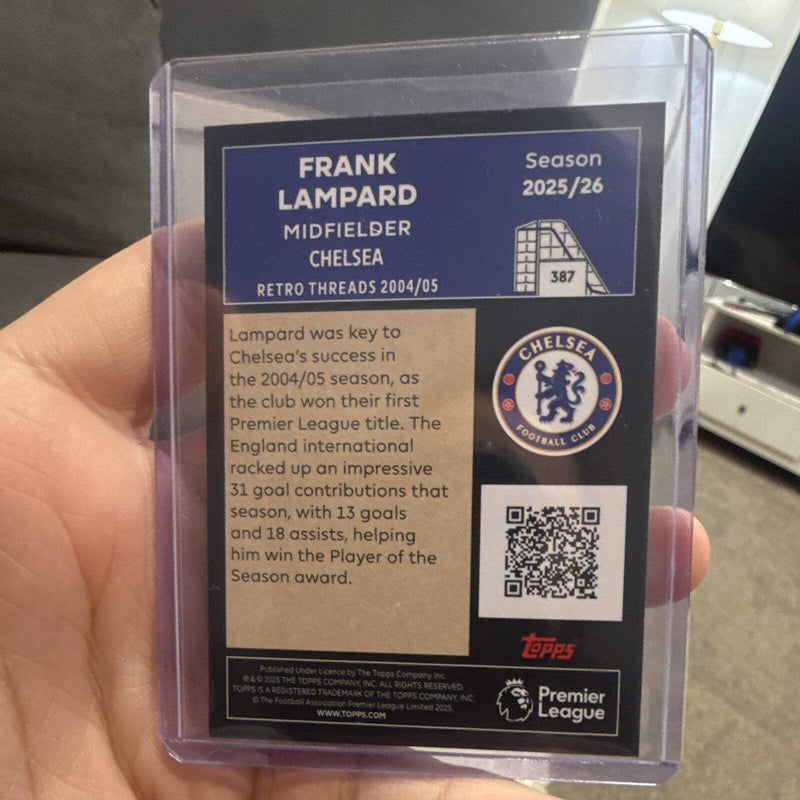 Topps Premier League Retro Threads 2004/05 Frank Lampard Chelsea #3871