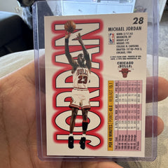 Fleer Michael Jordan Base Set 1993 94 Fleer Chicago Bulls #28 Card1