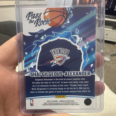 Shai Gilgeous Alexander Pass the Rock Panini Donruss 2024 25 #7 OKC1