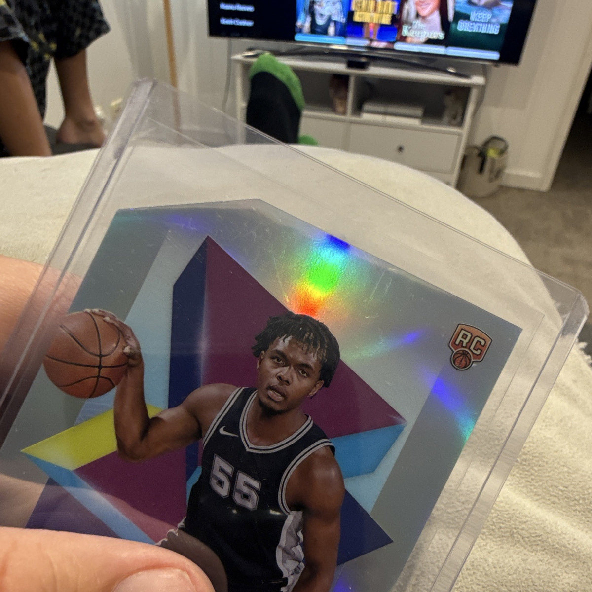 Topps Finest 2024 25 Harrison Ingram RC Parallel 35/74 #86 Spurs3