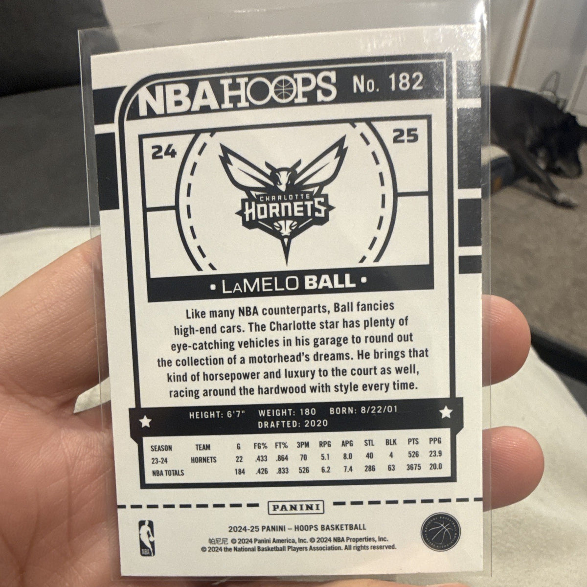 Panini NBA Hoops 2024 25 LaMelo Ball Base Set Charlotte Hornets #1821