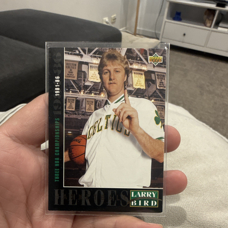 Upper Deck 1993 Basketball Heroes Larry Bird #22/27 Insert Celtics NBA Card0