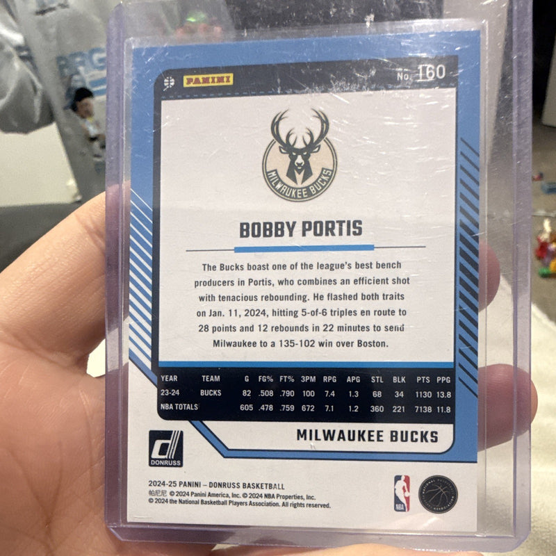 Panini 2024 25 Donruss Basketball Bobby Portis Red /125 #160 Bucks1